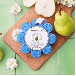 Spongelle Freesia Pear Blue Body Wash Infused Buffer